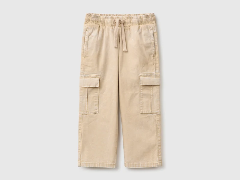 Pantaloni cargo con coulisse