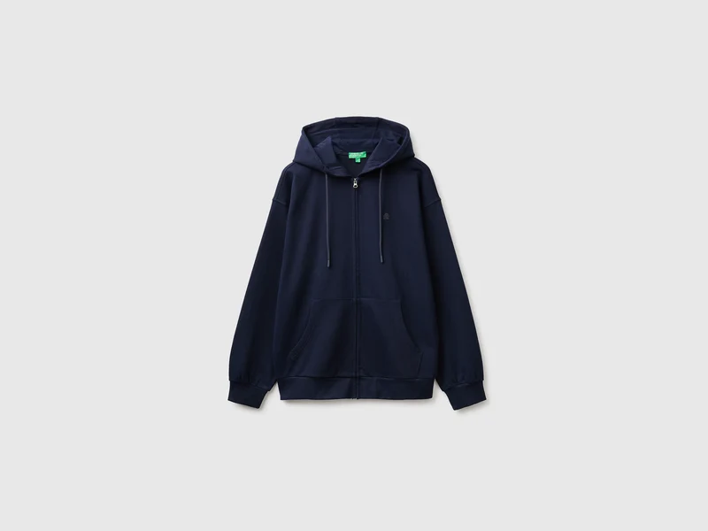 Felpa con cappuccio e patch logo