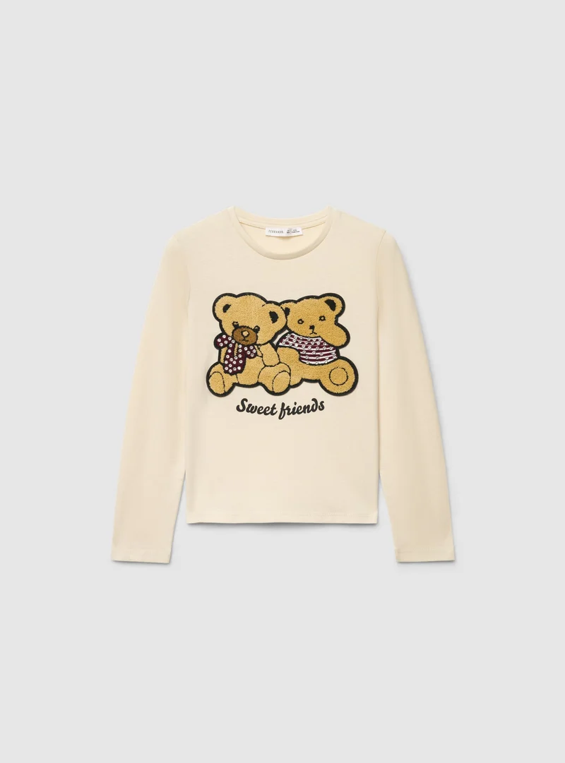 T-shirt con stampa orsetti