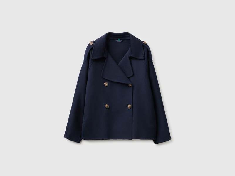 Cappotto corto doppiopetto
