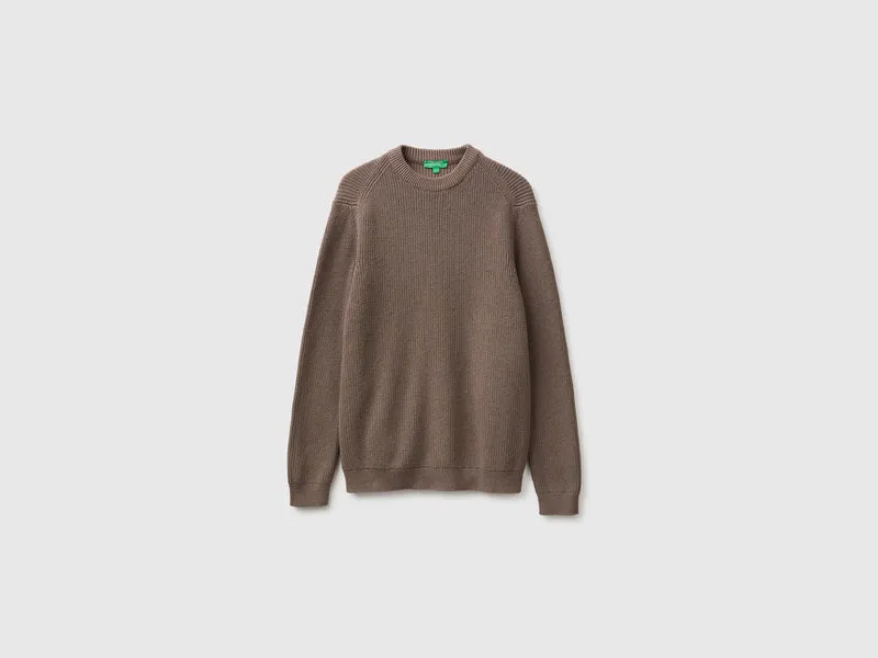 Maglia regular fit in misto lana