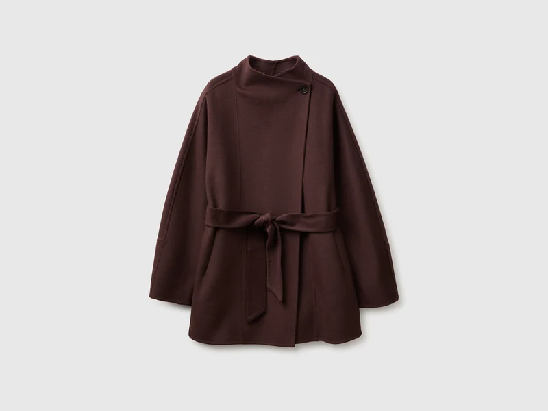 Cappotto corto con cintura