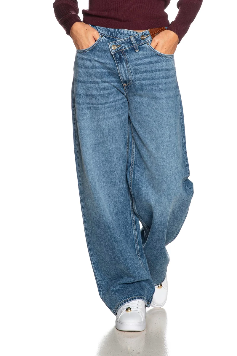 Jeans Liu Jo Straight Awry Reg Da Donna Denim Blu