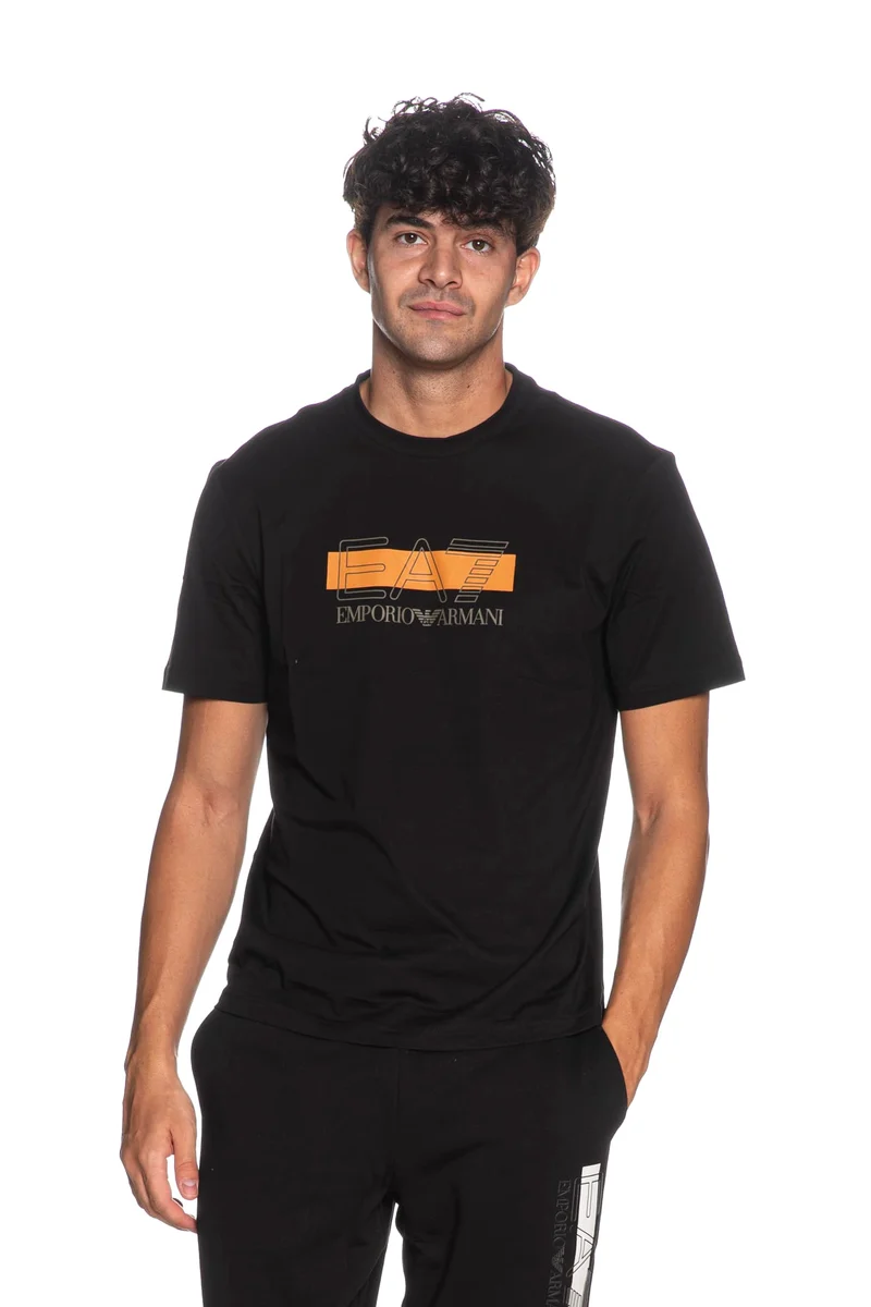 T-Shirt Train Visibility EA7 Uomo Nero - Maglia Sportiva Armani