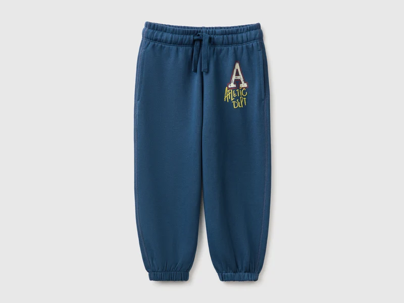 Pantaloni in felpa di cotone bio