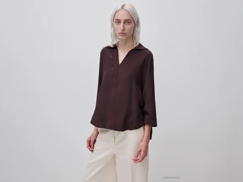Blusa in pura viscosa