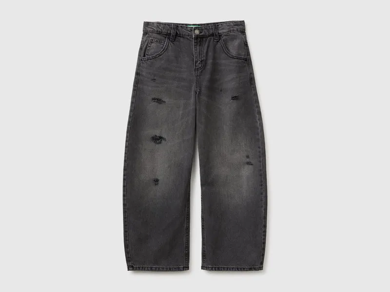 Jeans trattati balloon fit