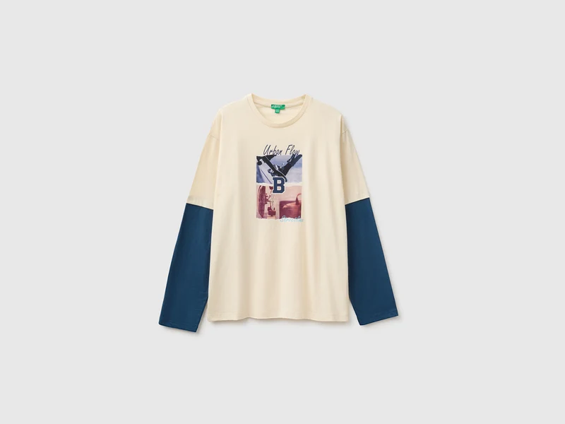 T-shirt over fit in cotone bio