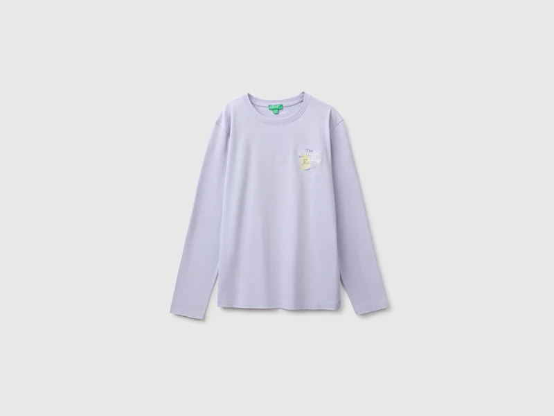 T-shirt in cotone bio con ricamo