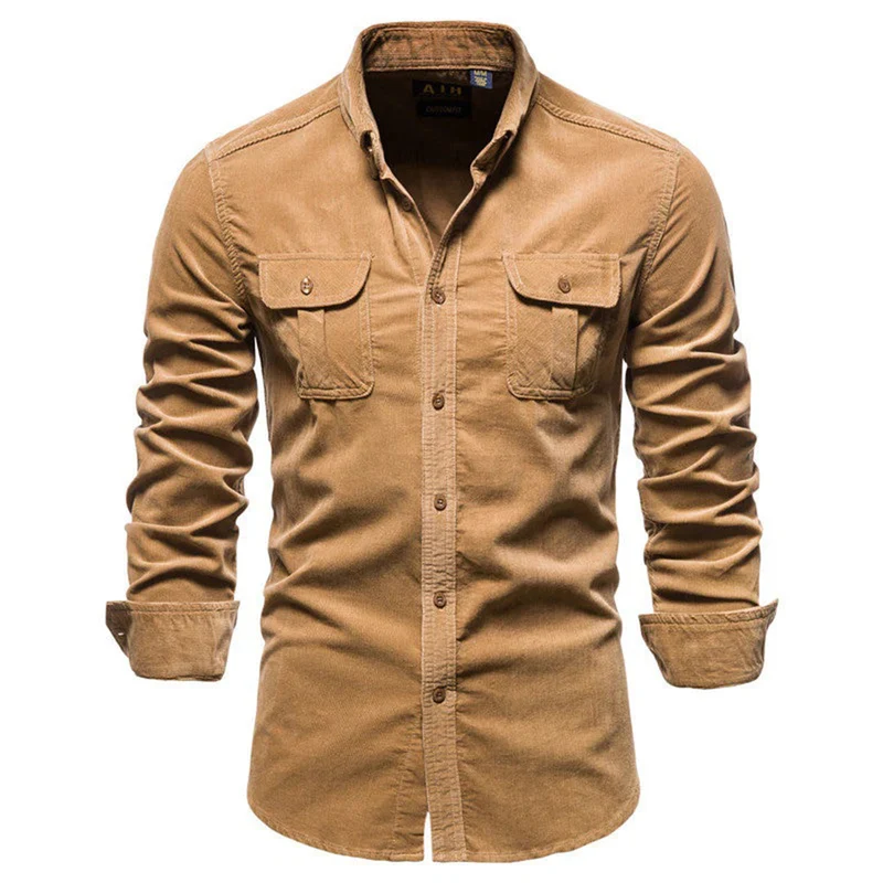 Men's Stylish Summer Corduroy Shirt