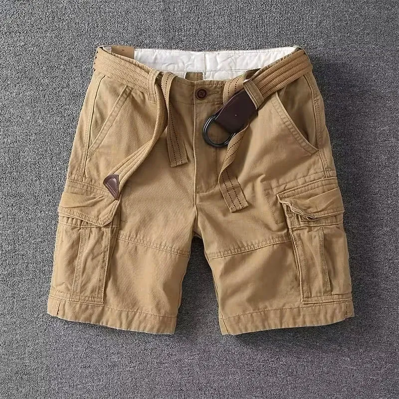 Men's Utility Cargo Shorts with Classic Design and Pockets