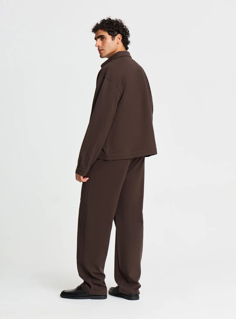 Pantaloni tuta maxi wide leg con coulisse