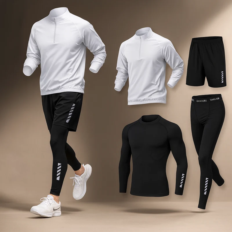Jaxon | Men's Lightweight Flexible Stylish 4-Piece Training Set