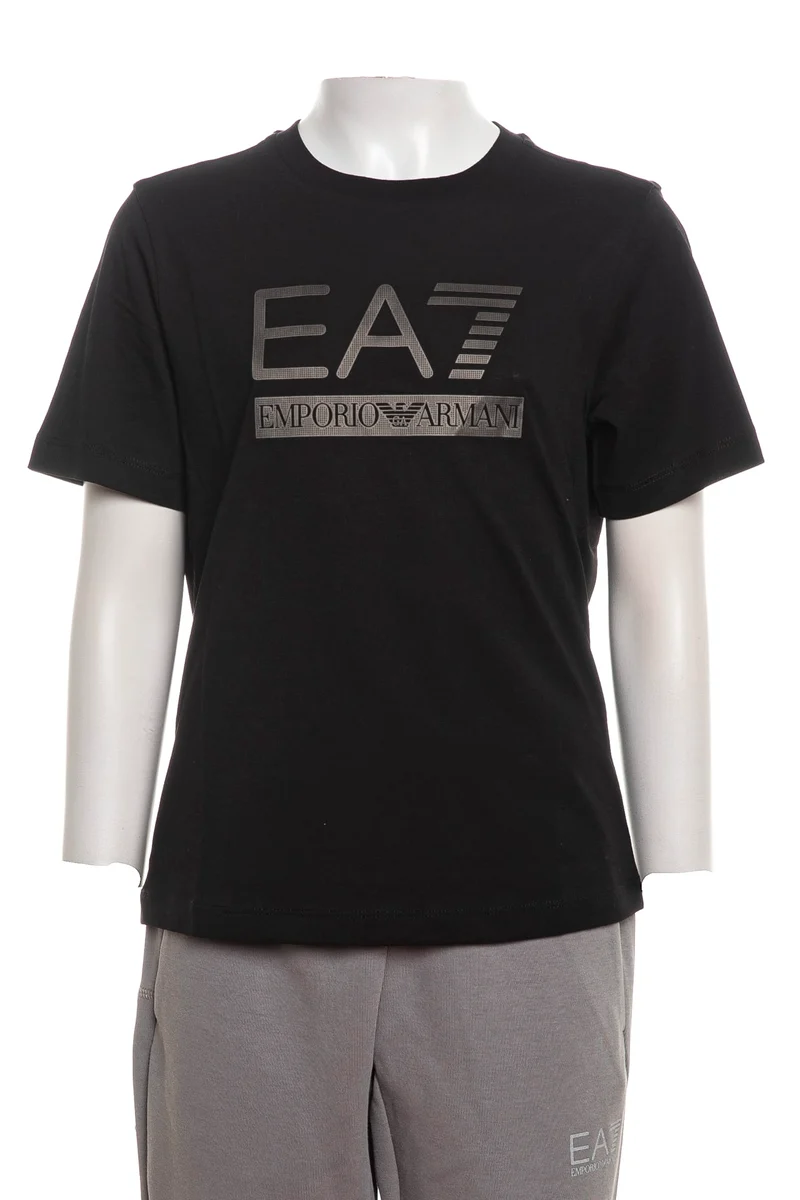 T Shirt Ea7 Train Visibility Boy Tee Da Bambino Nera