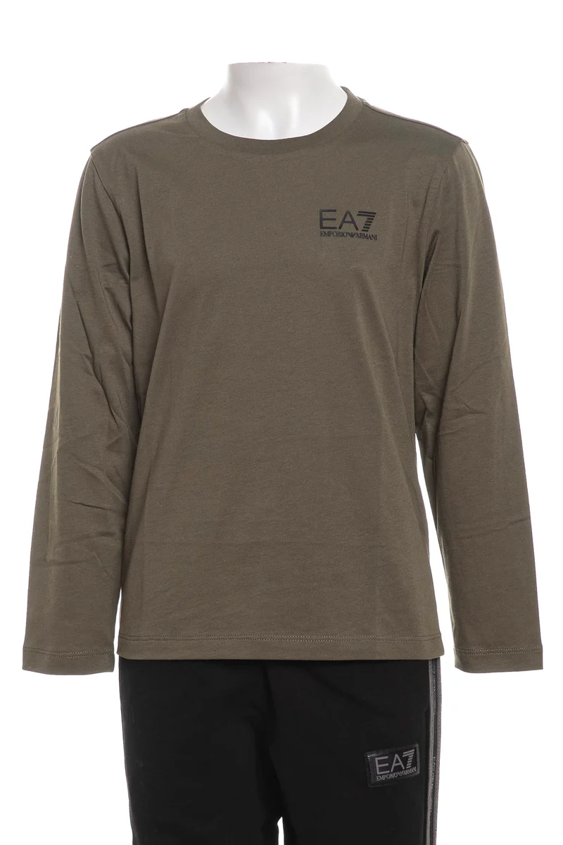 T Shirt Ea7 Train Core Id Boy Tee Da Bambino Verde Oliva