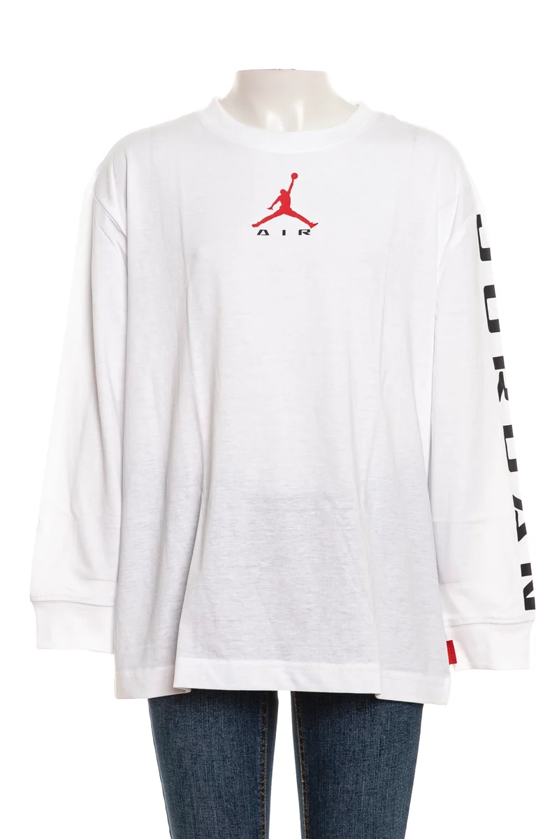 T Shirt Jordan Air Hbr Da Bambino Bianca