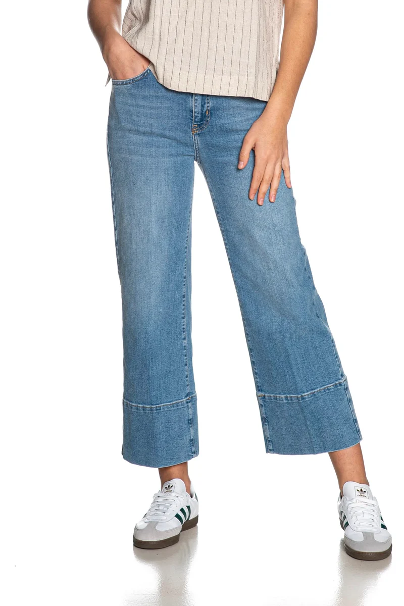 Jeans Emme Di Marella Croppedlight Da Donna Denim Blu Chiaro