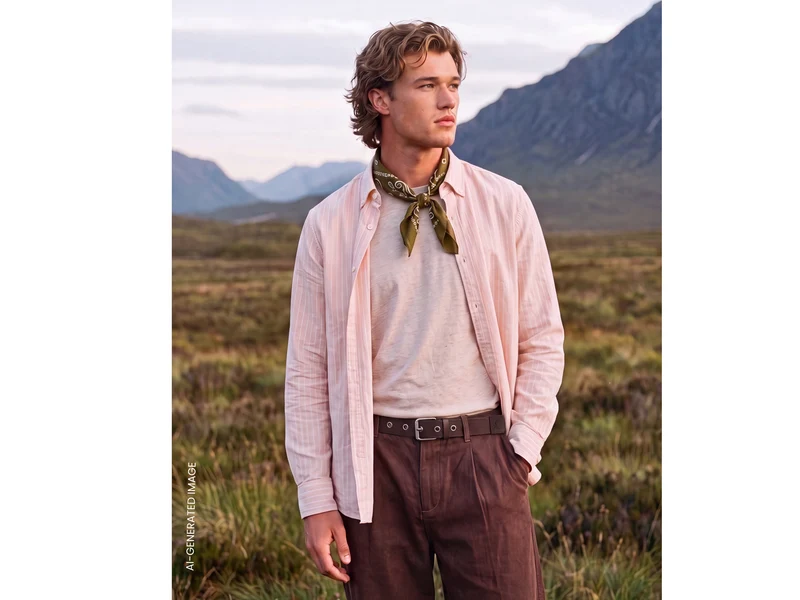 Camicia a righe button down