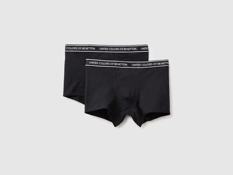 Set di due boxer con elastico logato