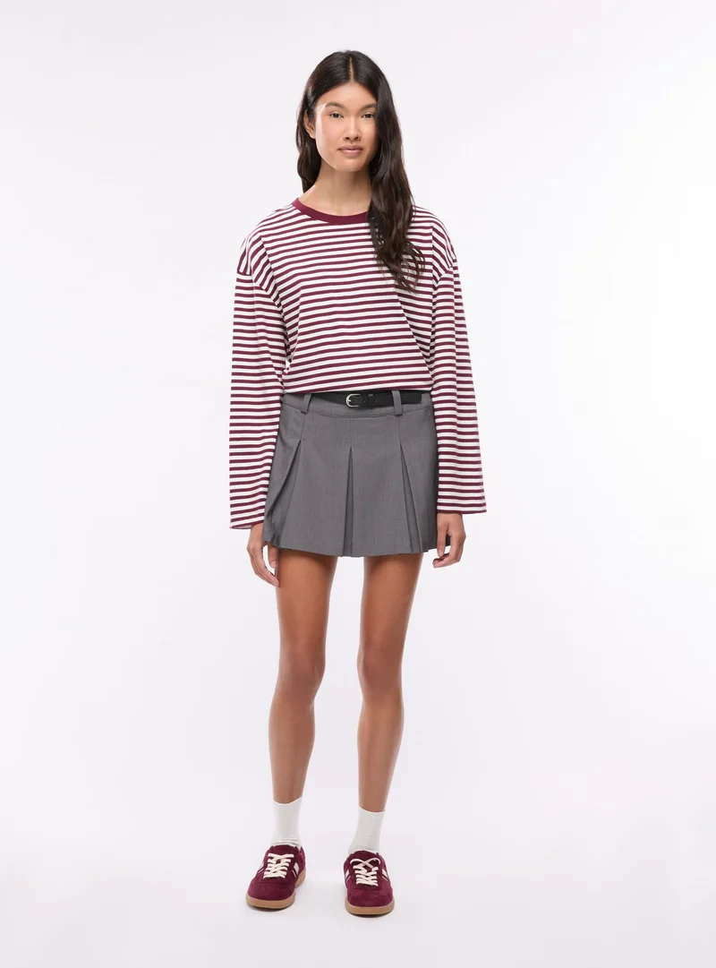 T-shirt a righe girocollo