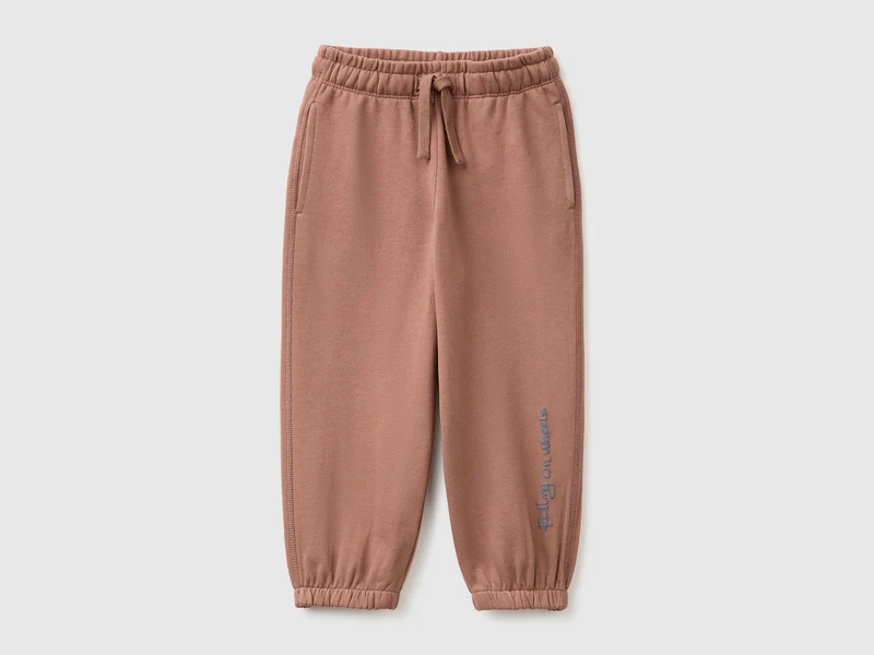 Pantaloni in felpa di cotone bio