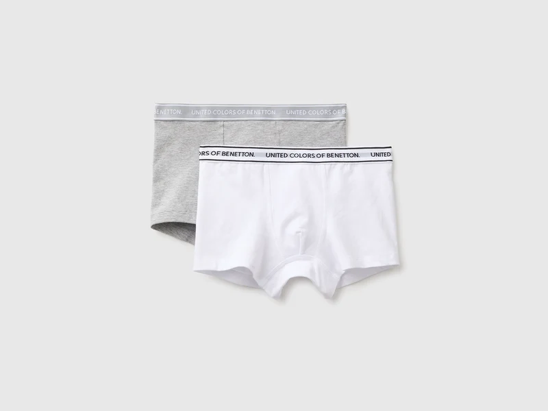 Set di due boxer con elastico logato
