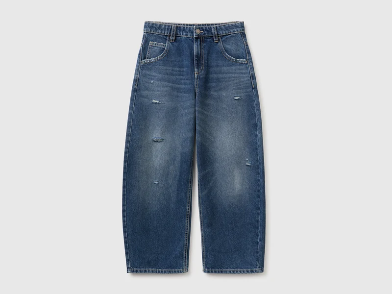 Jeans trattati balloon fit