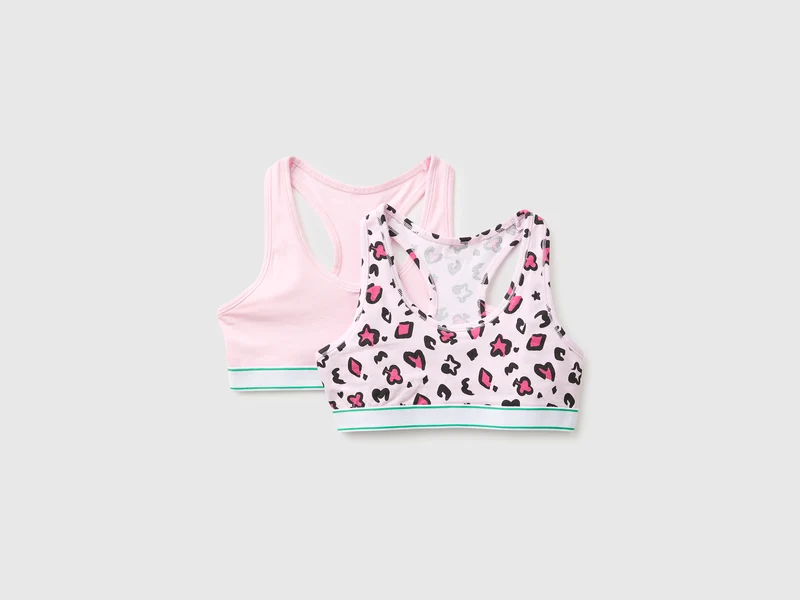 Due brassiere in cotone
