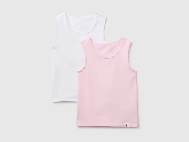 Due canotte intime in cotone stretch