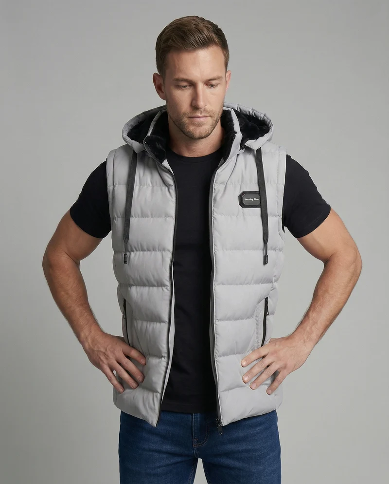 Paxel | Men's Stylish, Warm & Functional Black Puffer Vest