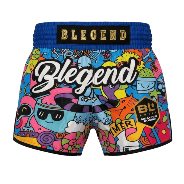 Pantaloncini Muay Thai Blegend Junior - Doodle & Pop Art - Bambino