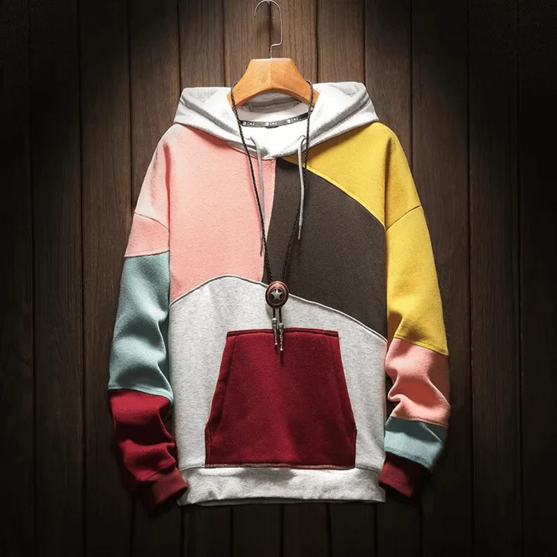 Ethan | Men's Modern Color-Block Oversized Hoodie