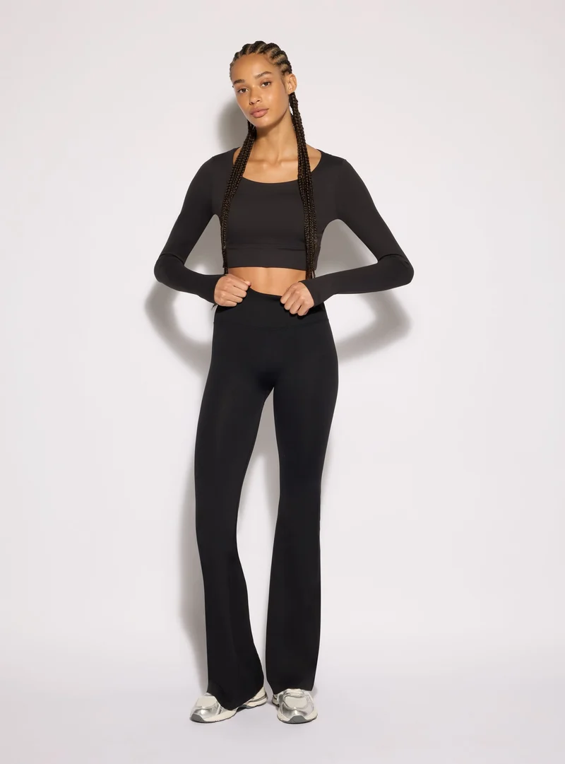 Leggings sportivi a zampa seamless
