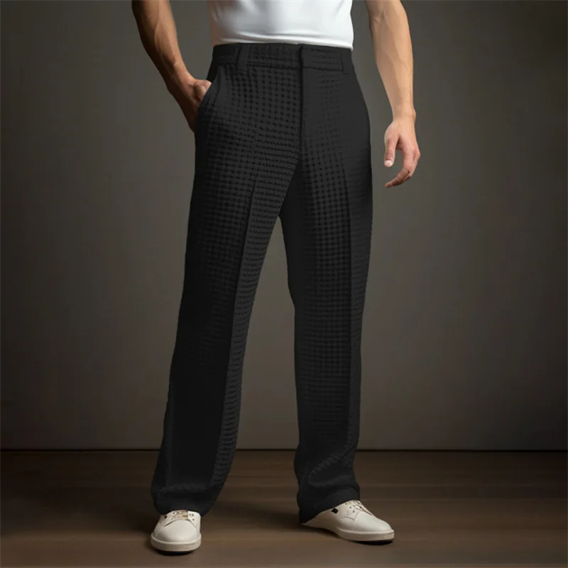Finn | Men's Relaxed Waffle Texture Trousers
