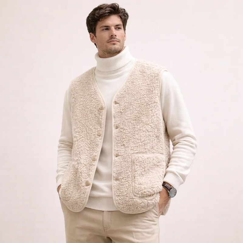 Ethan | Lightweight Warm Men's Lambswool Vest