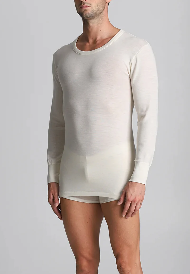 ALPINA 200 ANR006 Maglia Uomo Manica Lunga 100% Lana