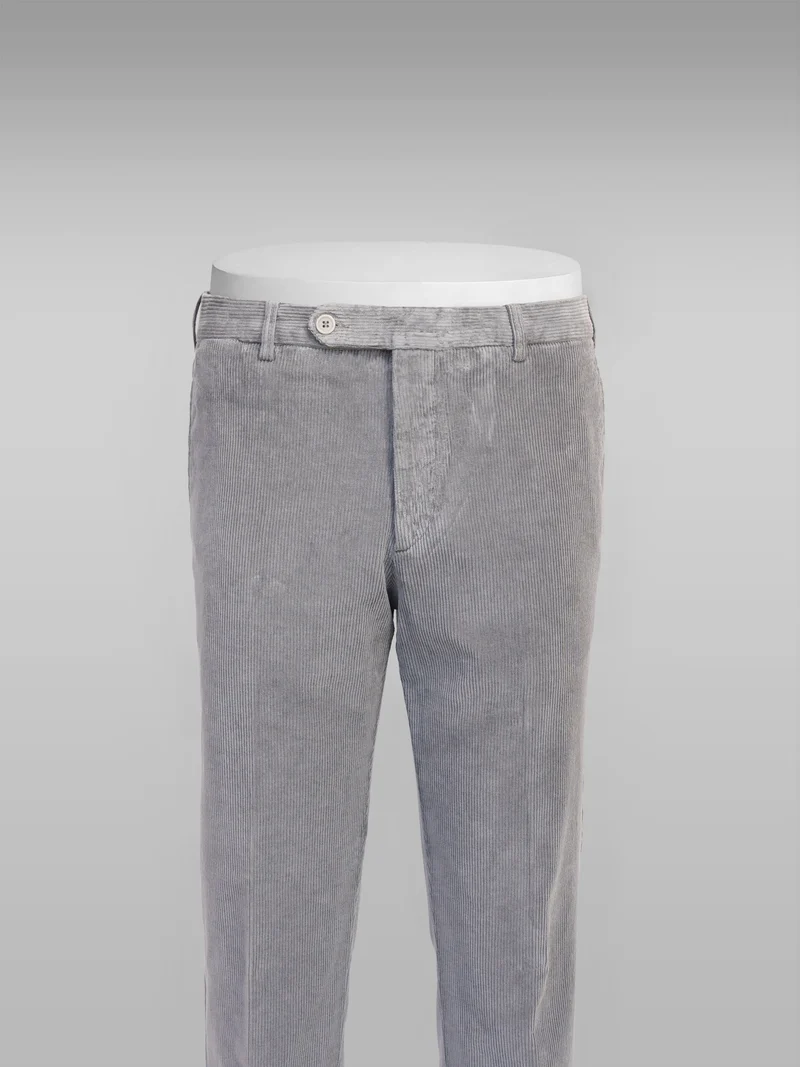 Grey corduroy sport trousers