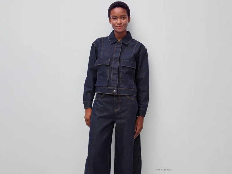 Giacca di jeans con tasconi
