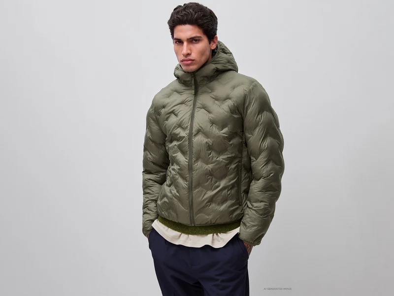 Piumino regular fit imbottito
