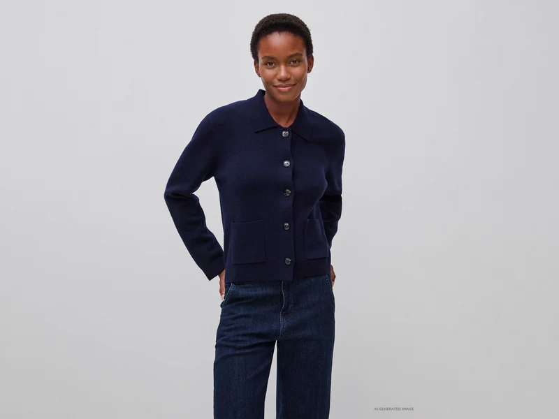 Giacca in maglia in misto cashmere