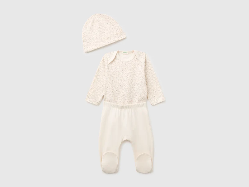 Set body, pantaloni e cuffietta