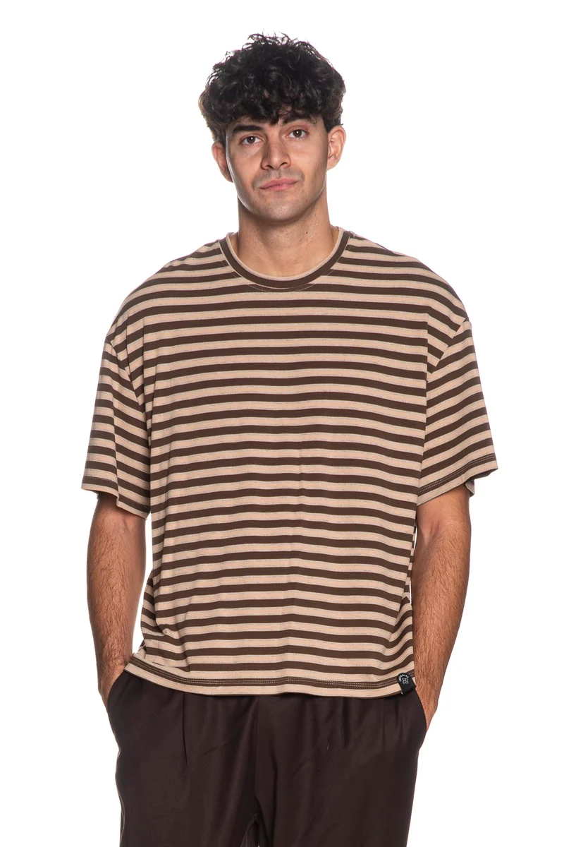 T-Shirt Righe Imperial TY51MBT Fantasia - Maglia Oversize Uomo