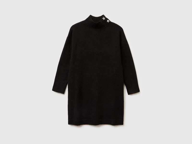 Vestito dolcevita in maglia