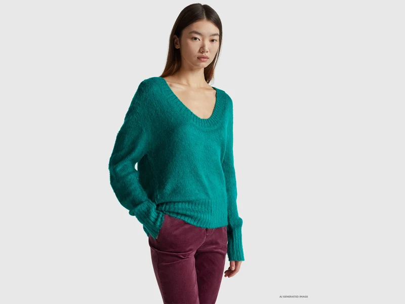 Calda maglia in misto mohair