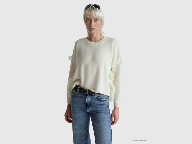 Maglione con frange
