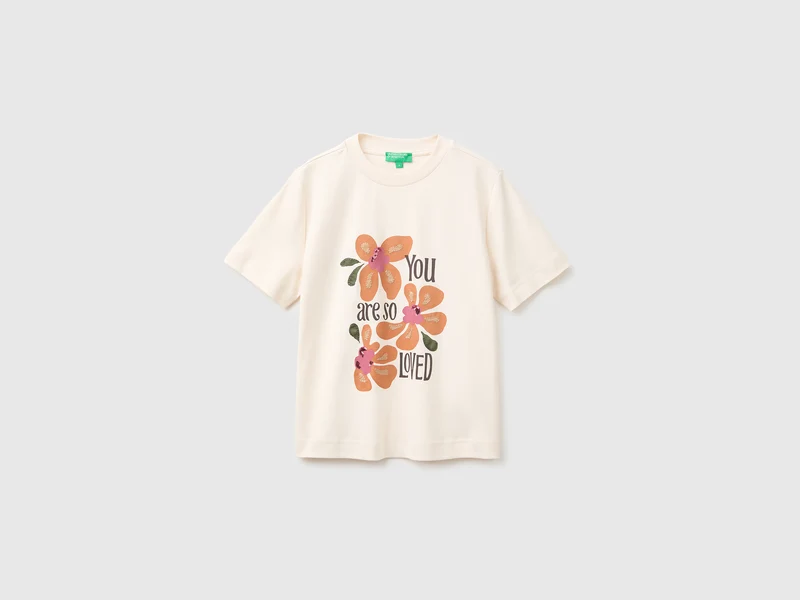 T-shirt boxy fit con ricamo e paillettes
