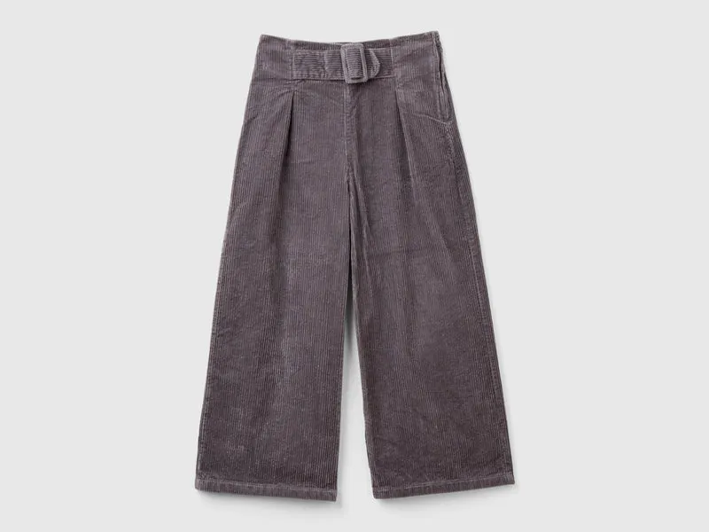 Pantaloni in velluto wide fit