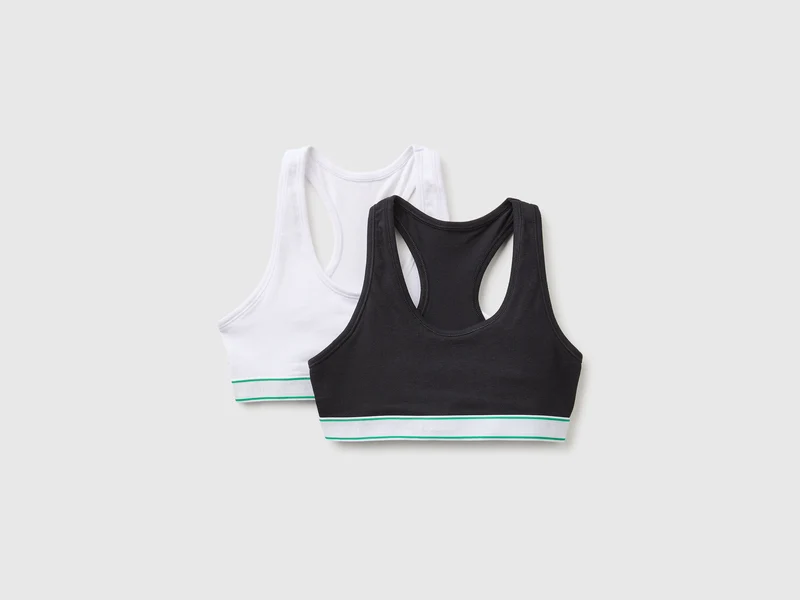 Due brassiere in cotone
