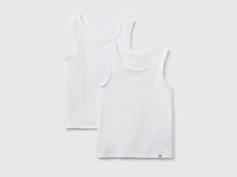 Due canotte intime in cotone stretch