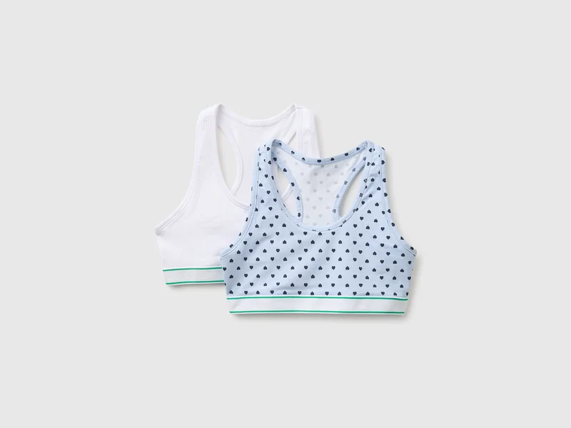 Due brassiere in cotone